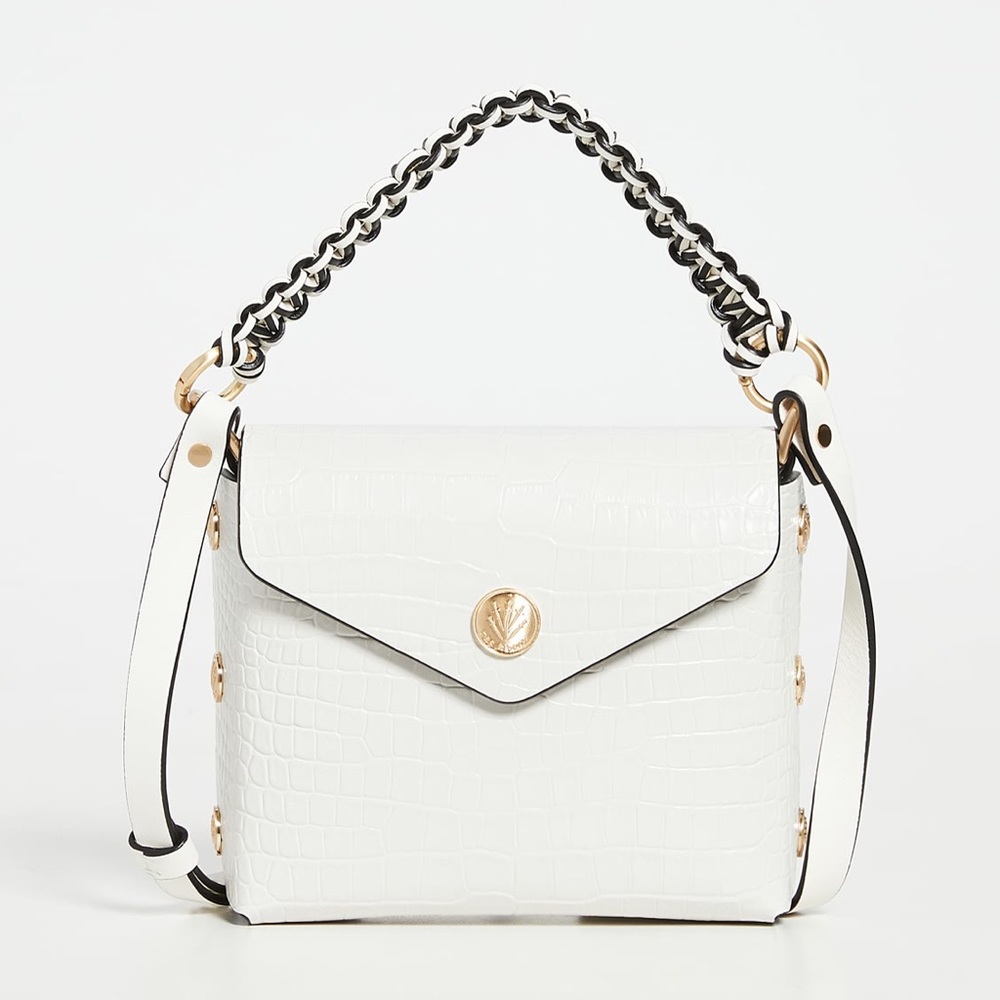 Rag & Bone Micro Atlas White Leather Crossbody Bag